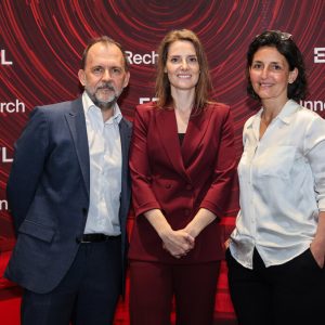 Edouard Bugnion, Silvia Quarteroni and Leïla Ojjeh, May 15, 2025