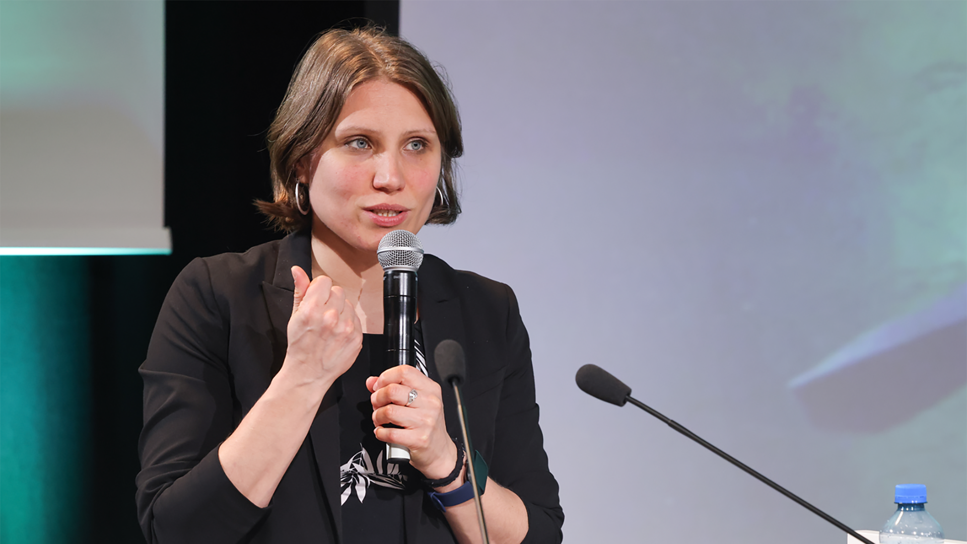 Gaëlle Giesen, le 26 février 2026 lors de sa Campus Lecture à l'EPFL